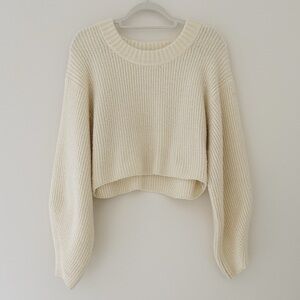 Urban Outfitters Sydney Crew Neck Cropped Sweater